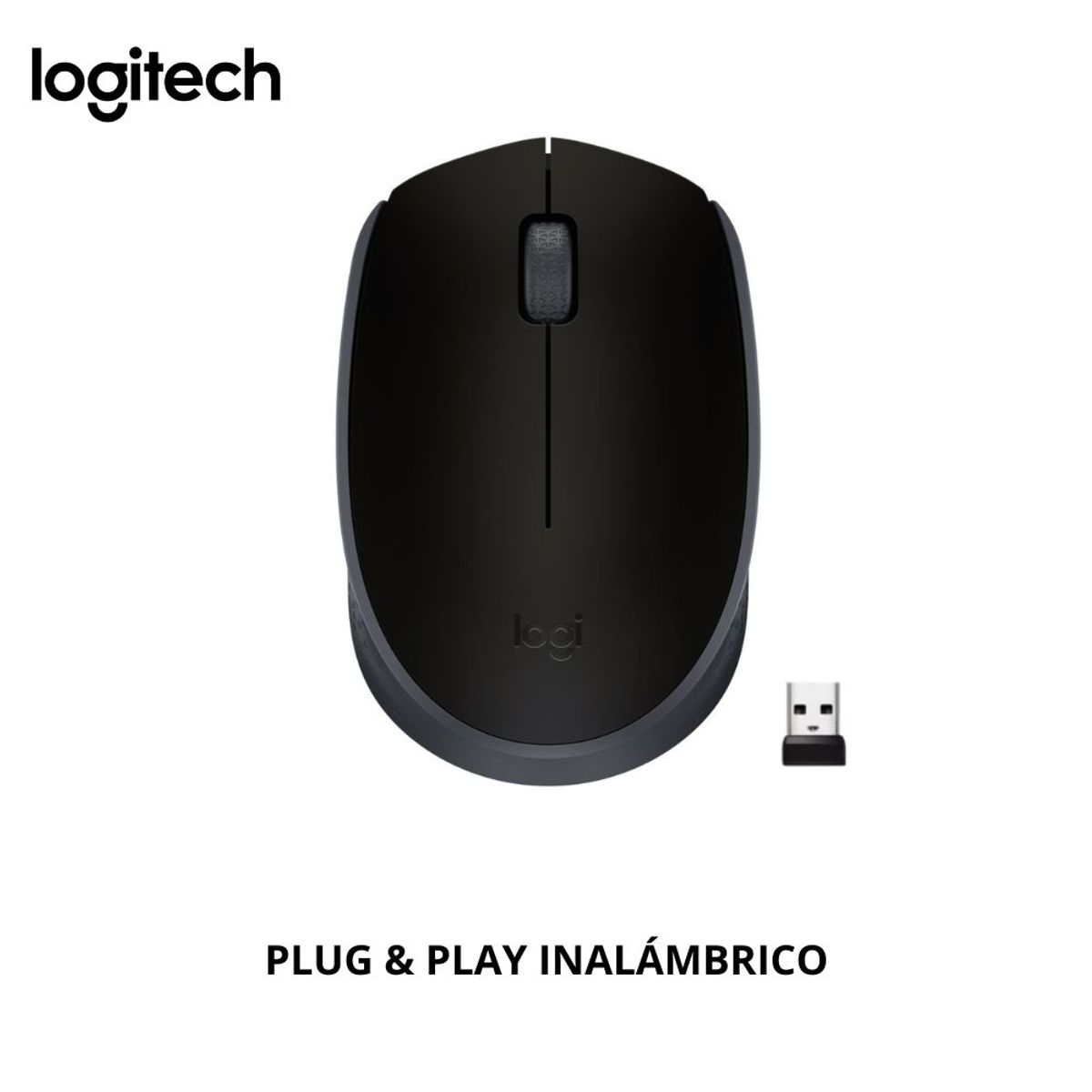 LOGITECH - Mouse Inalámbrico Logitech M170 Negro