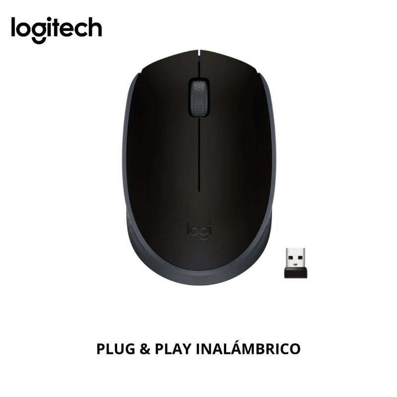 LOGITECH - Mouse Inalámbrico Logitech M170 Negro