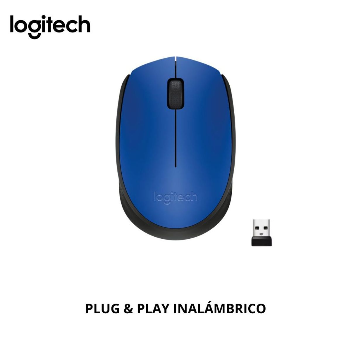 LOGITECH - Mouse Inalámbrico Logitech M170 Blue
