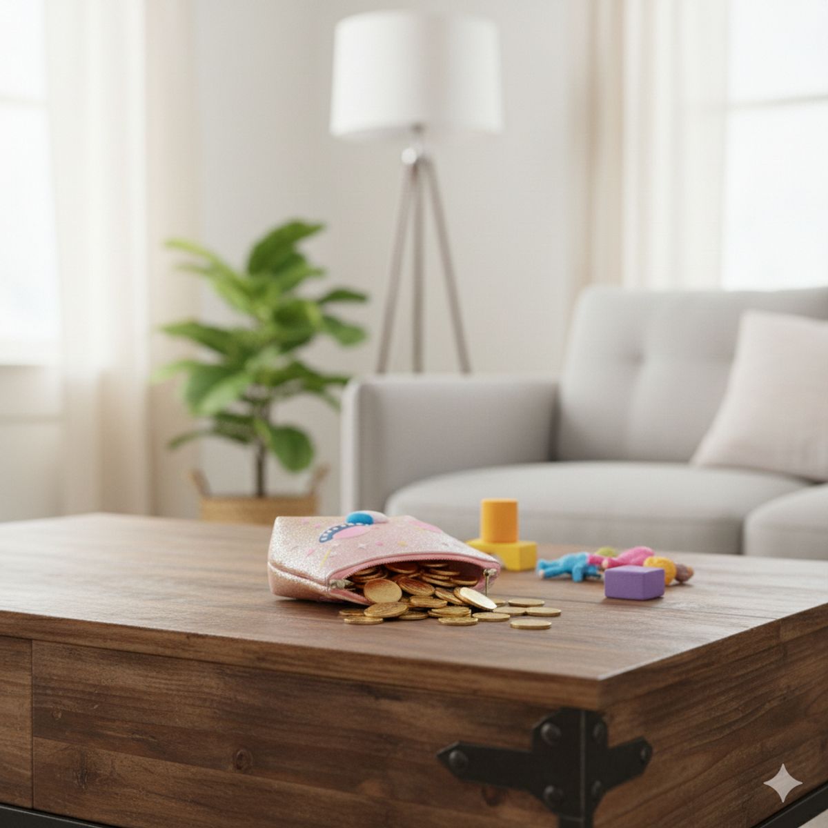 GENERICO - Monedero Kawai para niñas Rosado