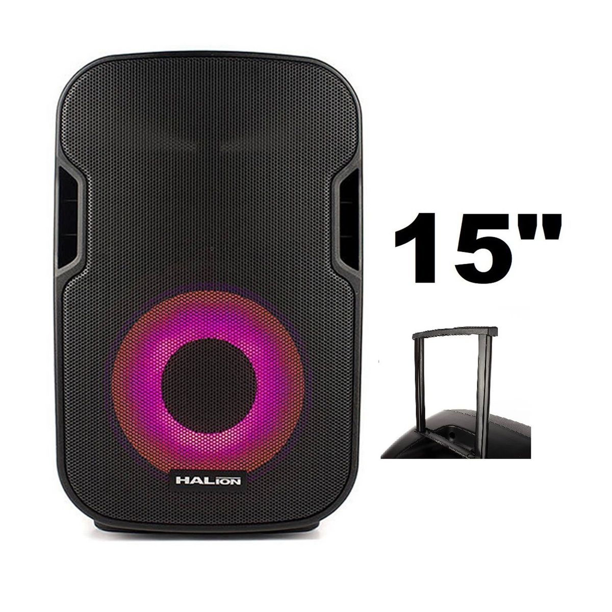 HALION - Parlante Activo Halion PHA-15MB ALT Portátil 1000W USB Bluetooth