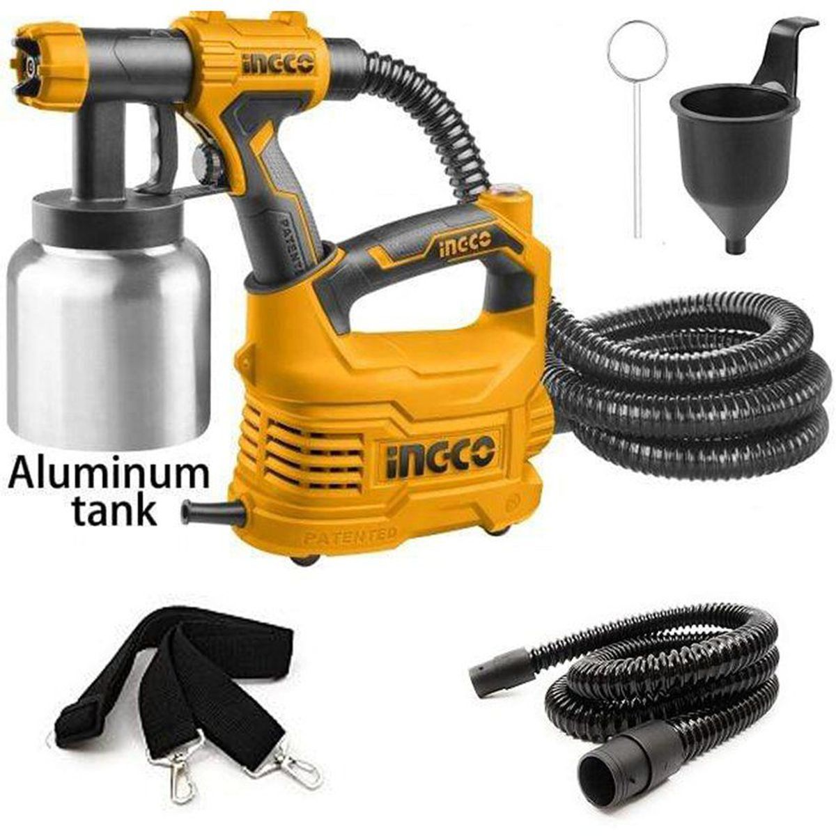 INGCO TOOLS - Pistola De Pintar 550W Eléctrica Compresora 800ML Ingco  SPG5008-2