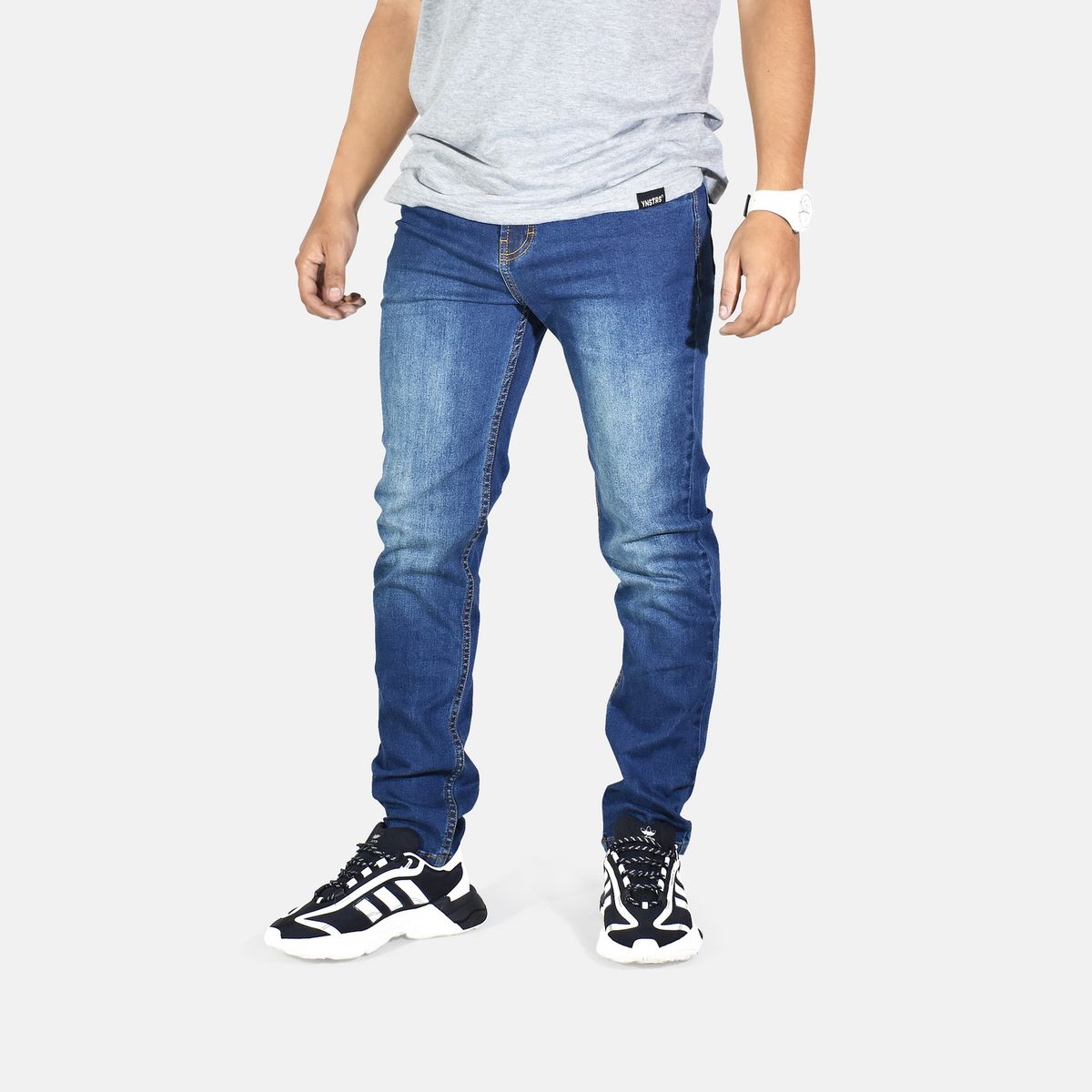 YONISTERS CLOTHING - Denim Jean Semipitillo Stretch Yonisters Clothing Verde