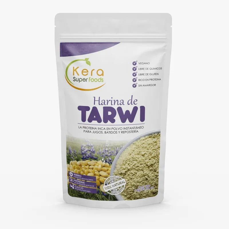 KERA SUPERFOODS - HARINA DE TARWI O LUPINO 1KG - KERA SUPERFOODS