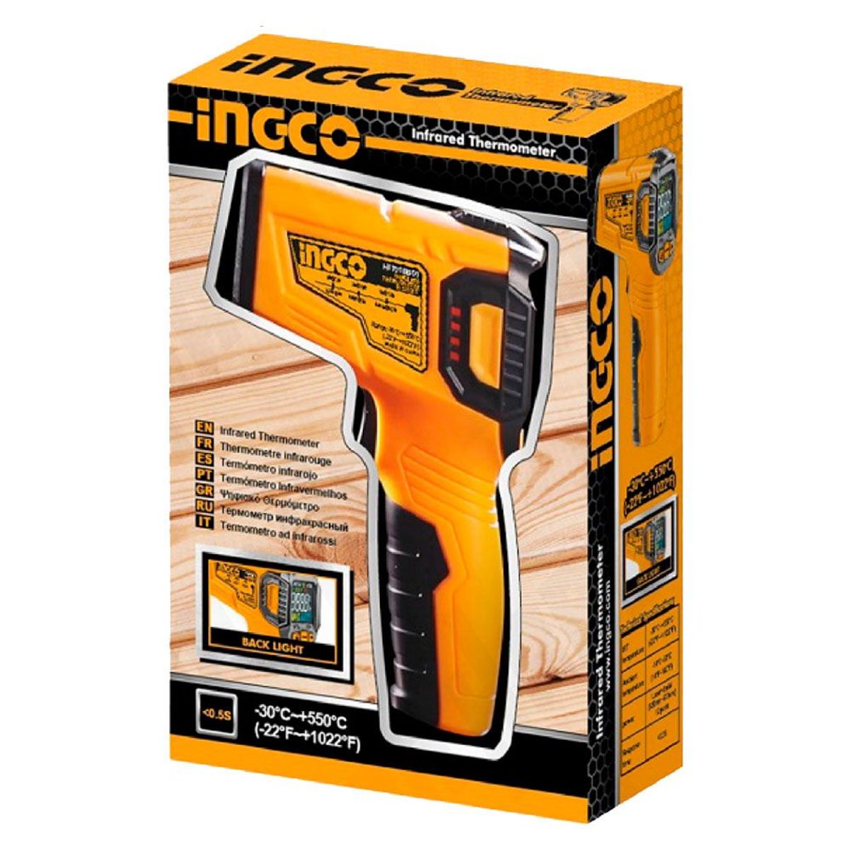 INGCO TOOLS - Termómetro Láser Digital Ingco HIT015501 Desde  30 a  550°C