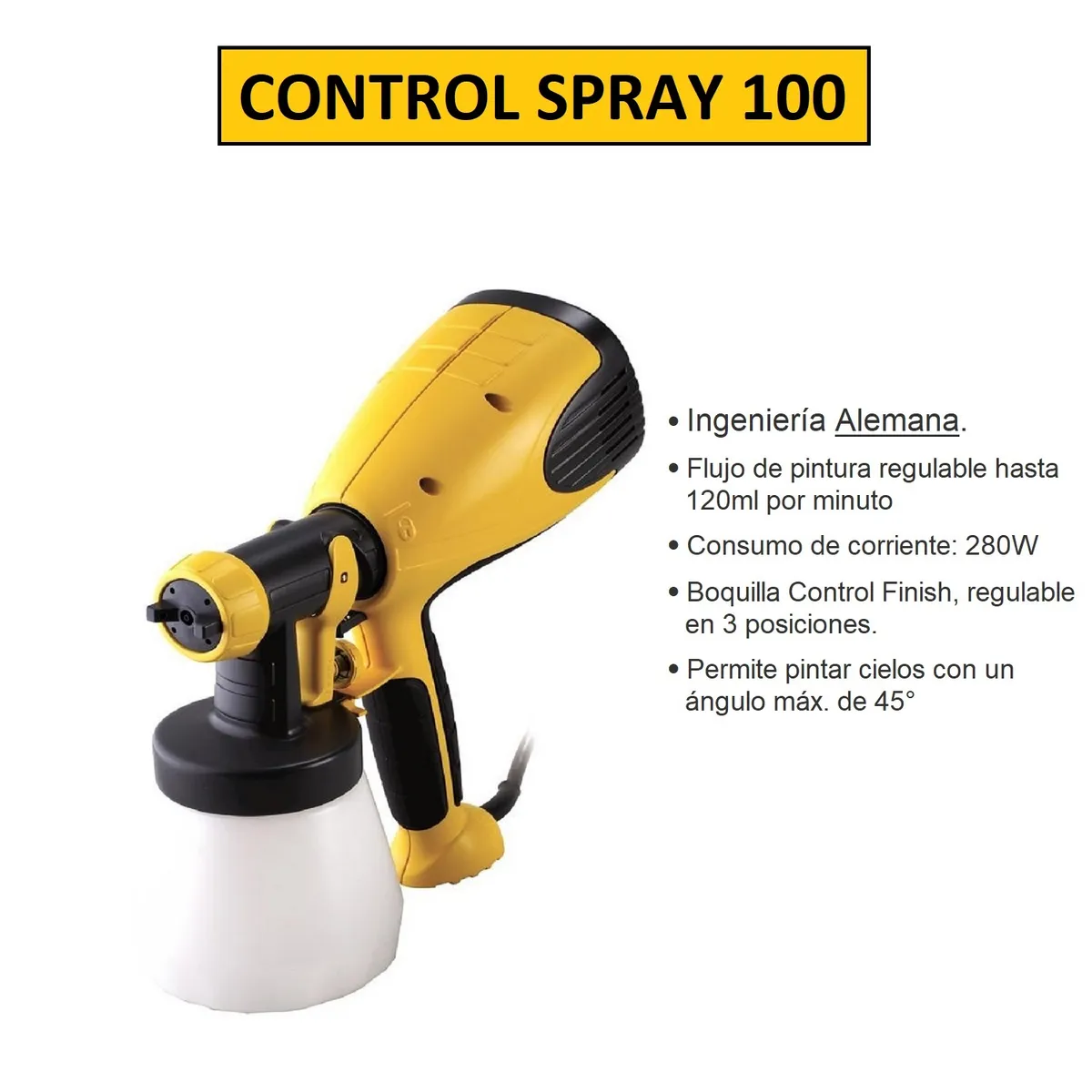 WAGNER - Pistola para Pintar Wagner - CONTROL SPRAY 100