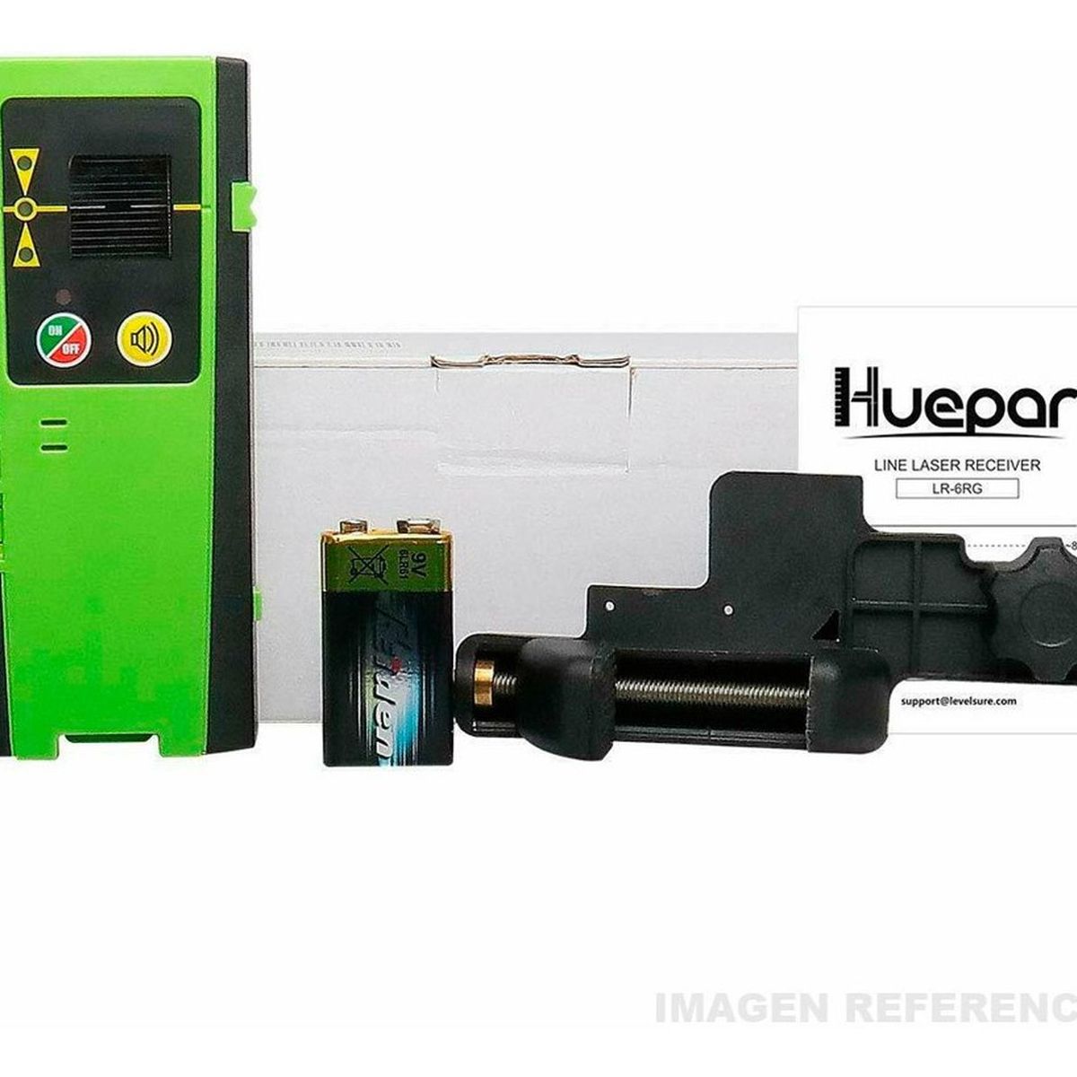 HUEPAR - Receptor Láser Digital 60 Metros Huepar LR-6RG