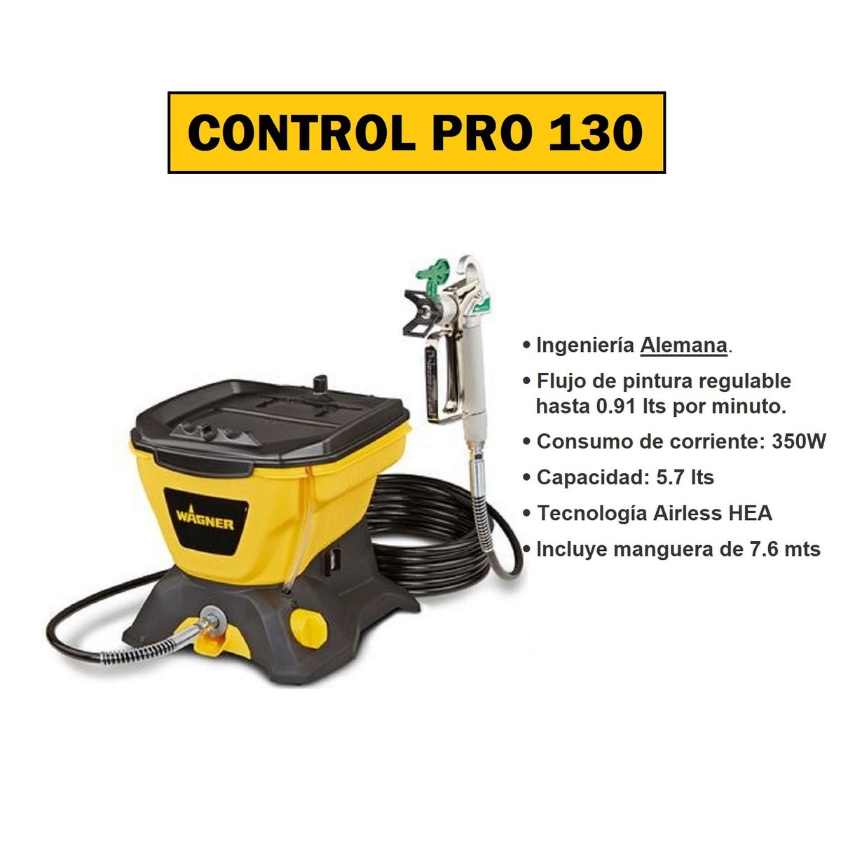 WAGNER - Pistola para Pintar Wagner - CONTROL PRO 130