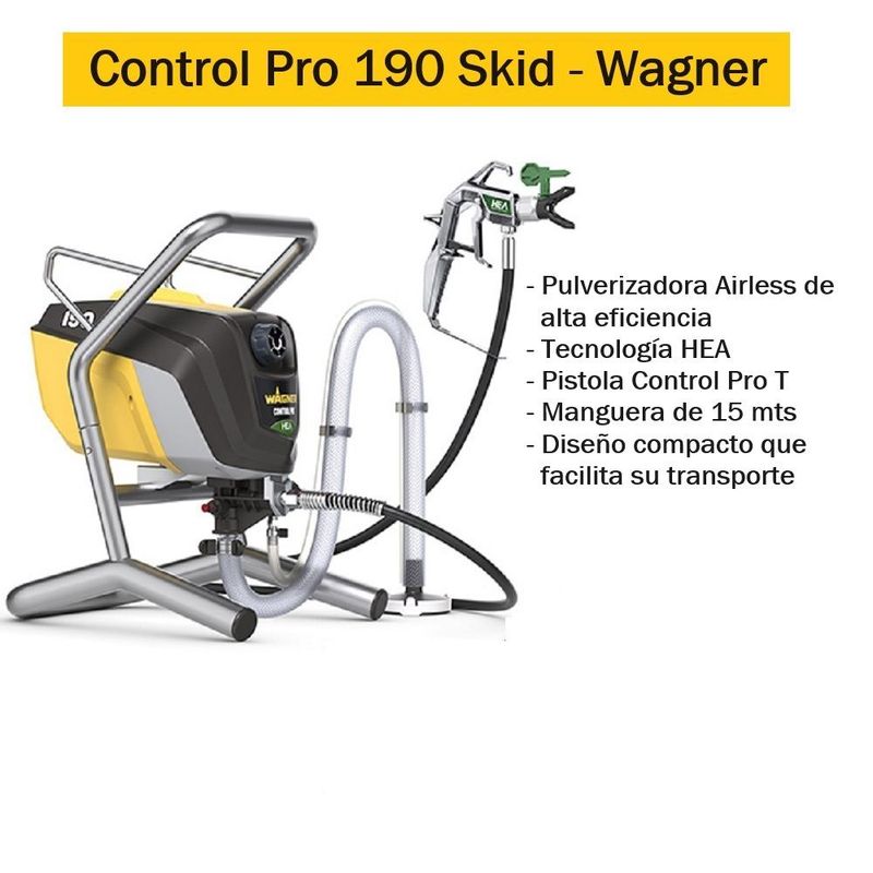 WAGNER - Pistola para Pintar Wagner - CONTROL PRO 190 SKID