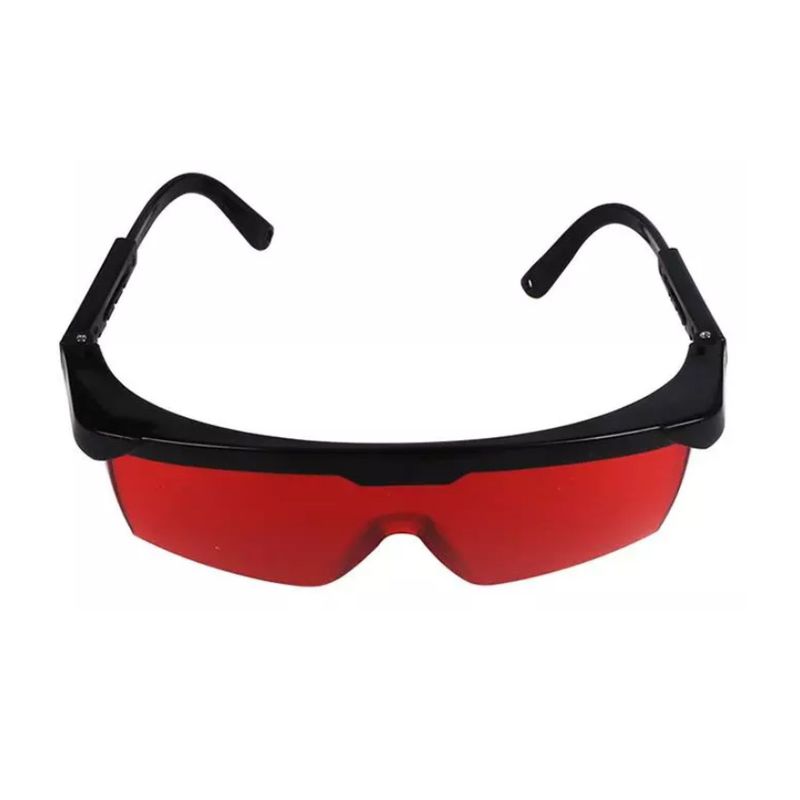 GENERICO - Lentes de Seguridad 2A04-01 Protectores de Luz Ultravioleta Color Rojo