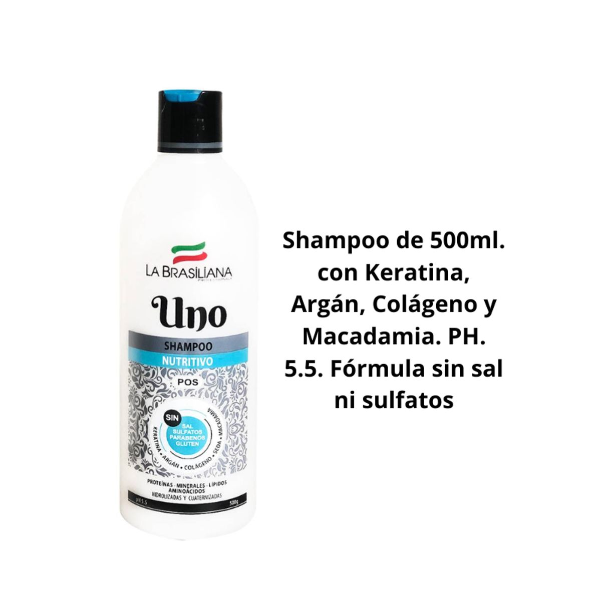 LA BRASILIANA - Shampoo Post Alisado Sin Sal - La Brasiliana