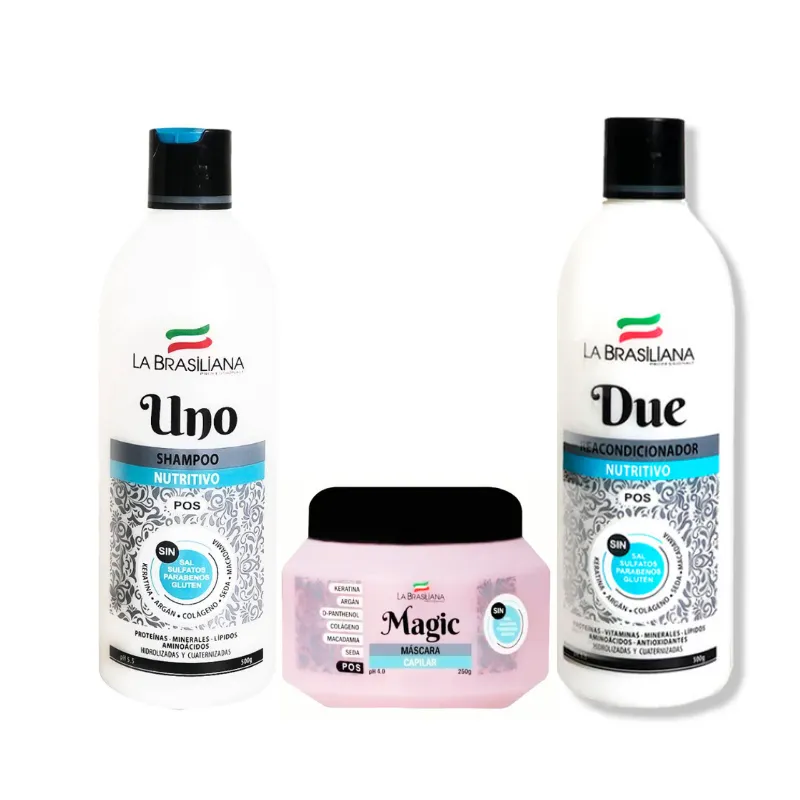 LA BRASILIANA - Kit Tratamiento Post Alisado La Brasiliana