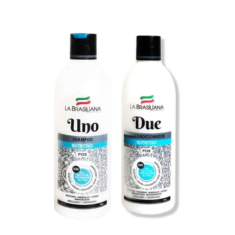 LA BRASILIANA - Shampoo y Acondicionador Post alisado - LA BRASILIANA