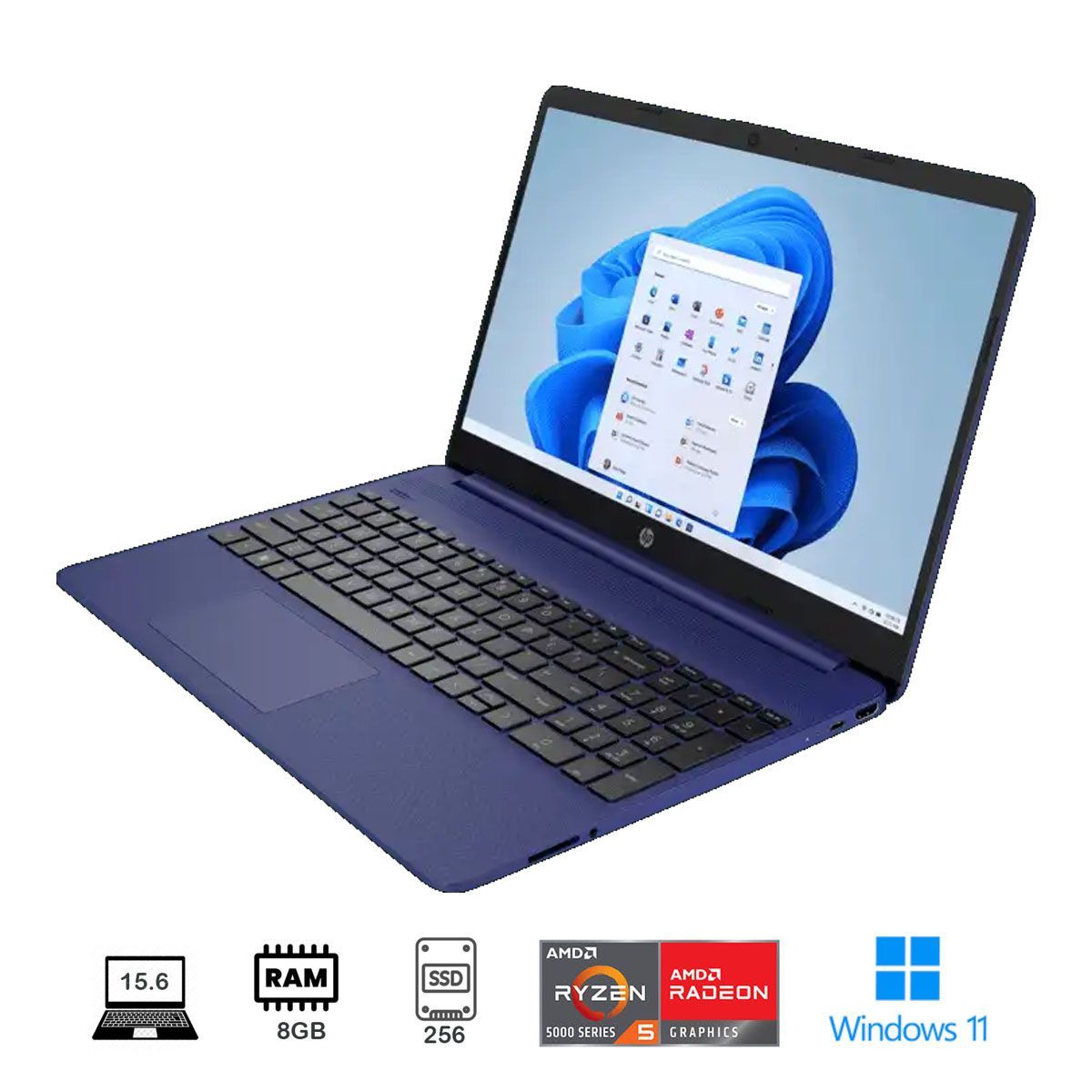 HP - Laptop HP 15-EF2511LA AMD Ryzen 5 5500U 15.6" HD 8GB RAM 256GB SSD Windows 11
