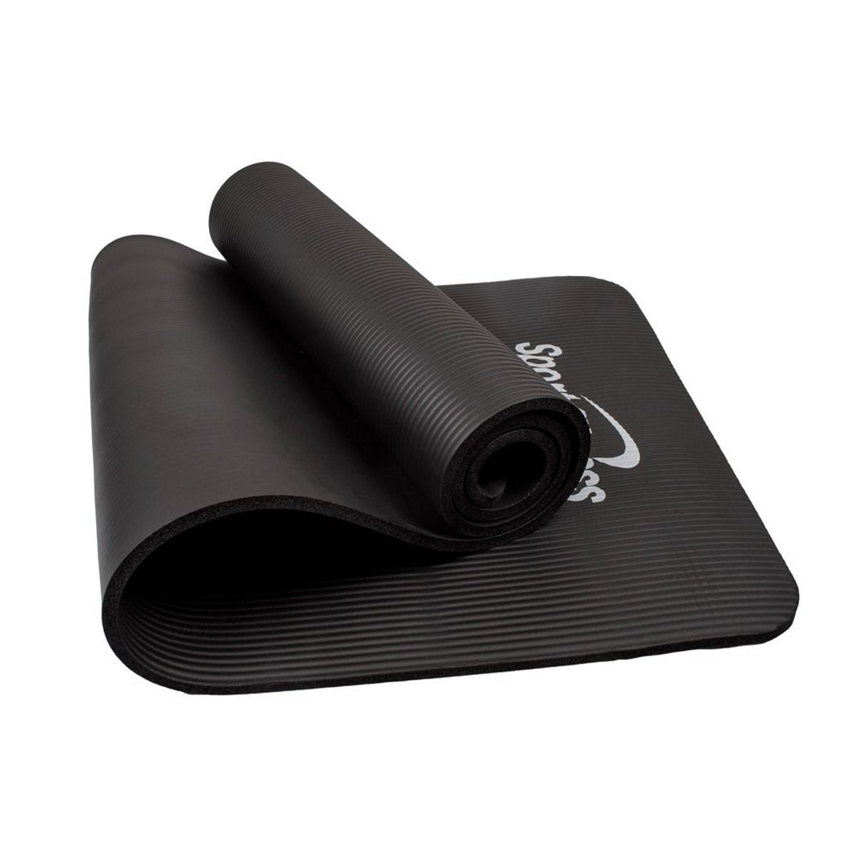 URBAN FIT - Colchoneta yoga mat pilates + ligas - 10 mm negro