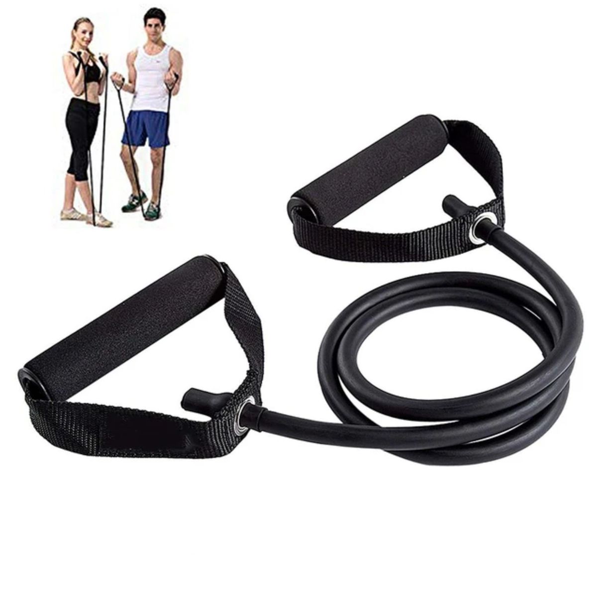SPORT FITNESS - Liga de resistencia para ejercicios yoga pilates - negro