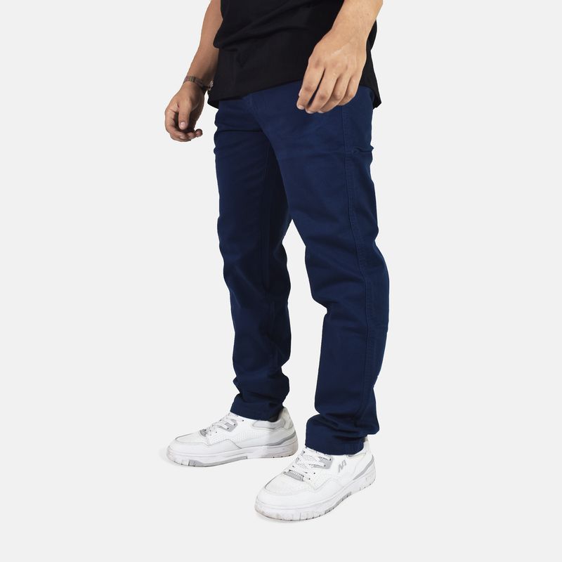 YONISTERS CLOTHING - Pantalón Drill Semipitillo Stretch Yonisters Clothing Azul