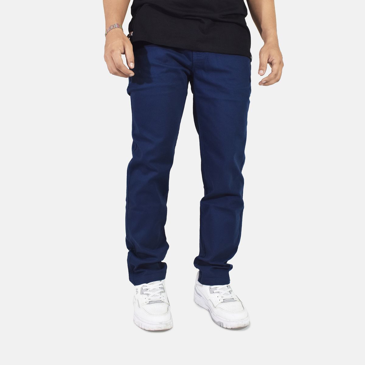 YONISTERS CLOTHING - Pantalón Drill Semipitillo Stretch Yonisters Clothing Azul