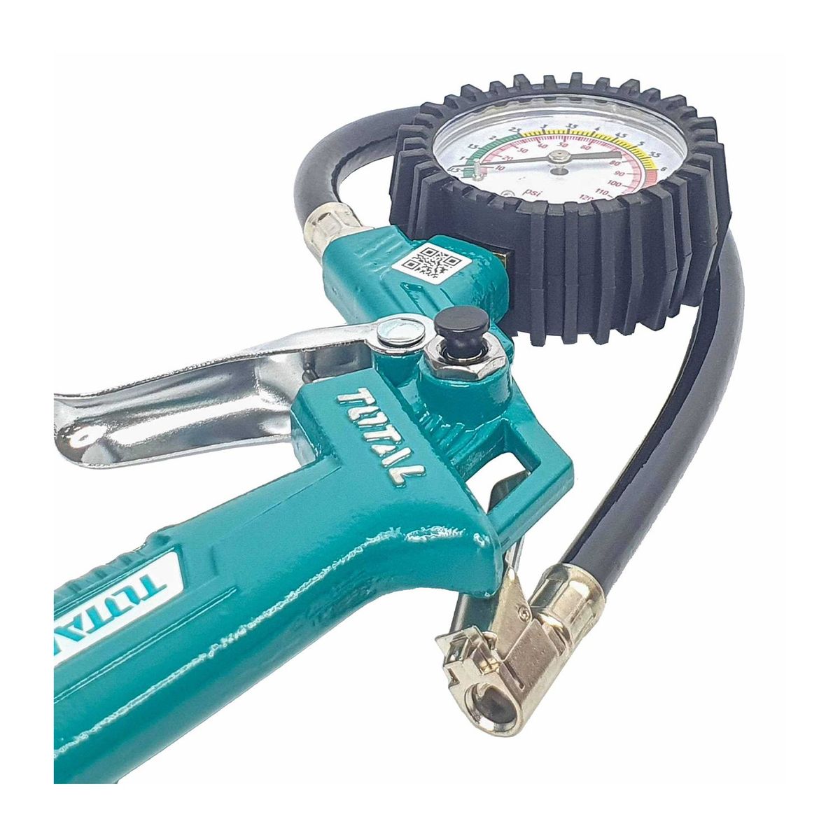 TOTAL TOOLS - PISTOLA NEUMÁTICA 12BAR MEDIDOR DE PRESIÓN INFLADOR TOTAL - TAT11601