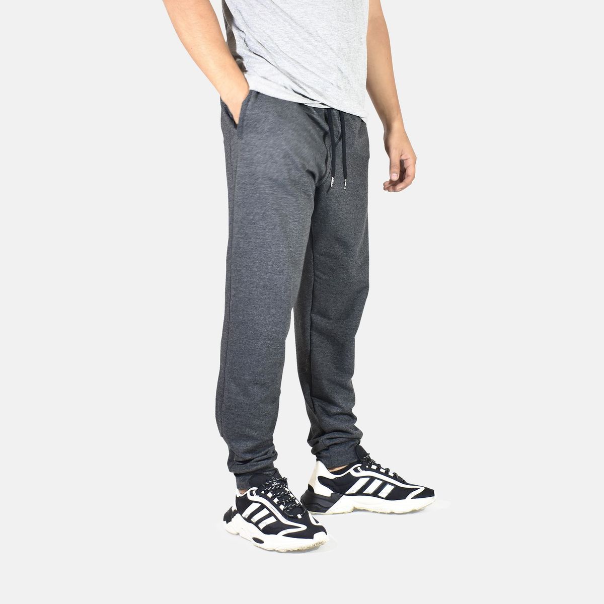 YONISTERS CLOTHING - Jogger Básico de Algodón Yonisters Clothing Charcoal