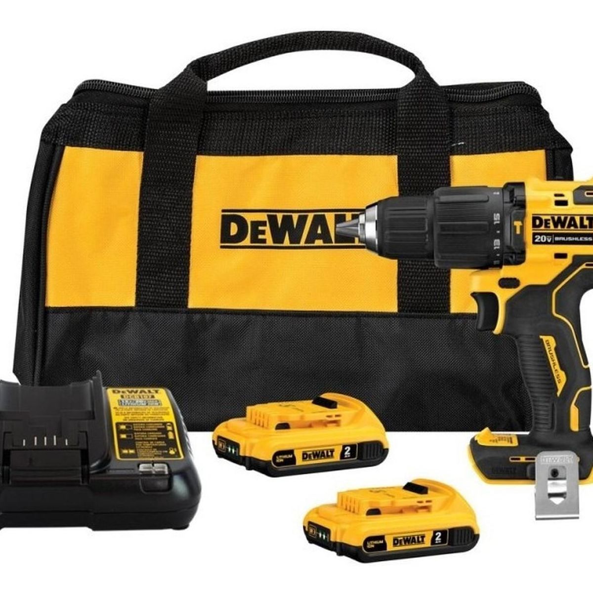 DEWALT - Taladro Percutor 1/2 20v S/carbones Atomic Dcd709d2 Dewalt