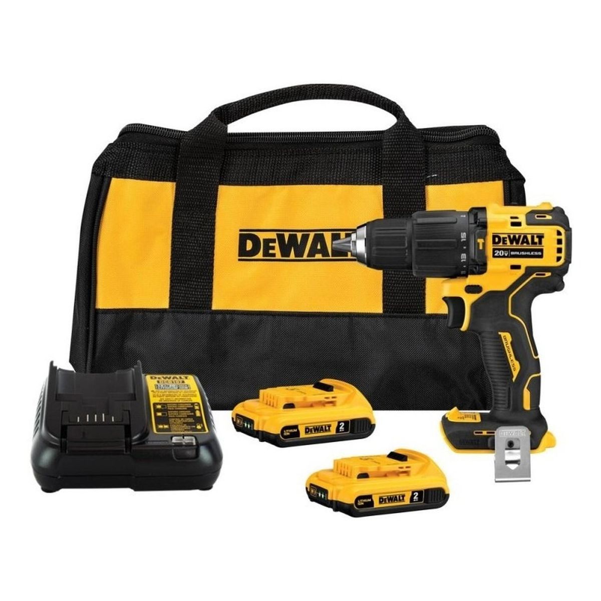 DEWALT - Taladro Percutor 1/2 20v S/carbones Atomic Dcd709d2 Dewalt