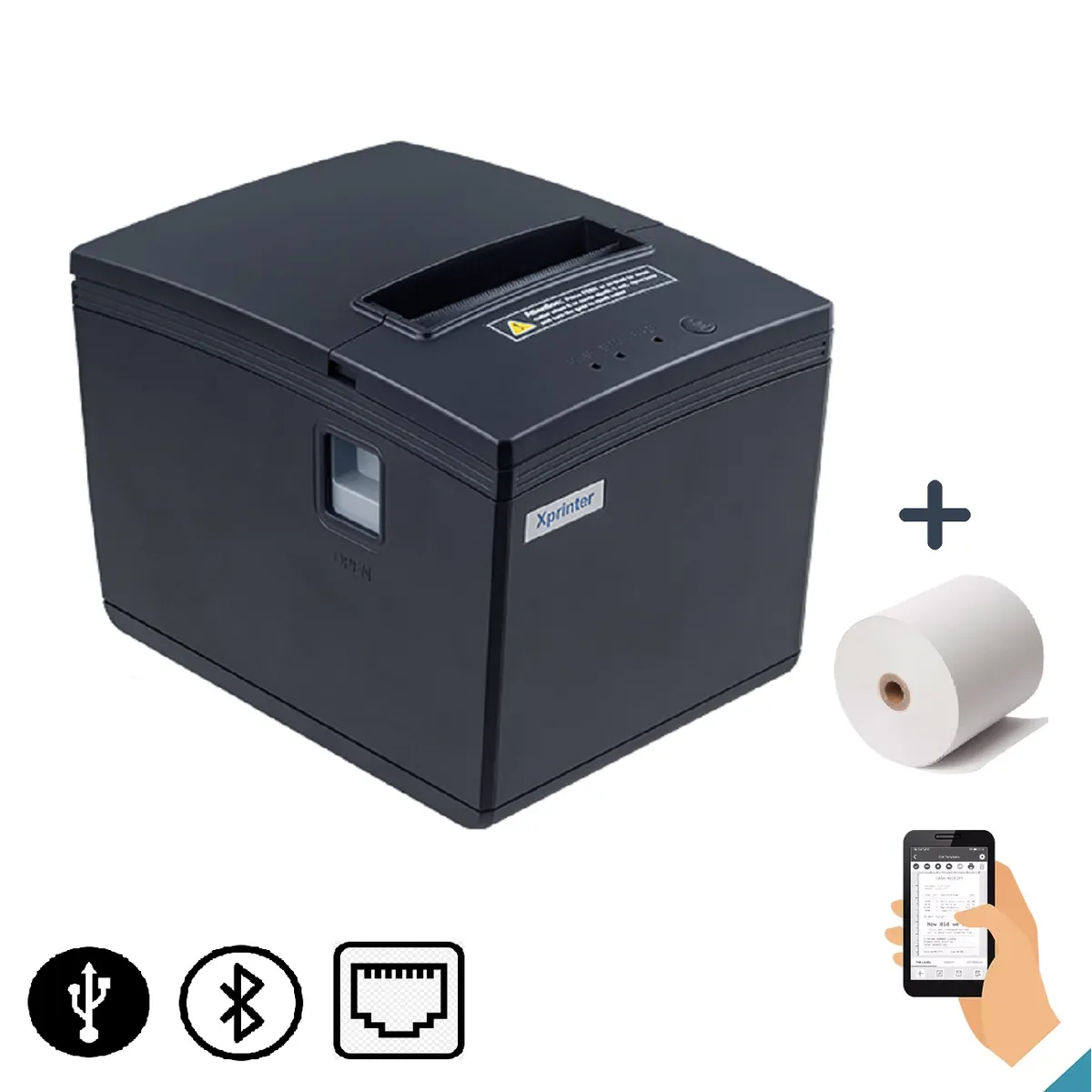 XPRINTER - Impresora Ticketera Térmica XPRINTER 80mm USB LAN BLUETOOTH E260L de escritorio