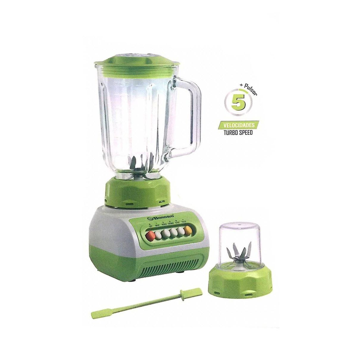 BOSSKO - Licuadora 5V con Moledor 400W  BK-518G-V