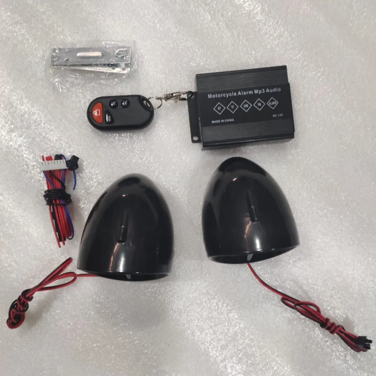 GENERICO - Kit parlante bocina bluetooth alarma moto con control remoto