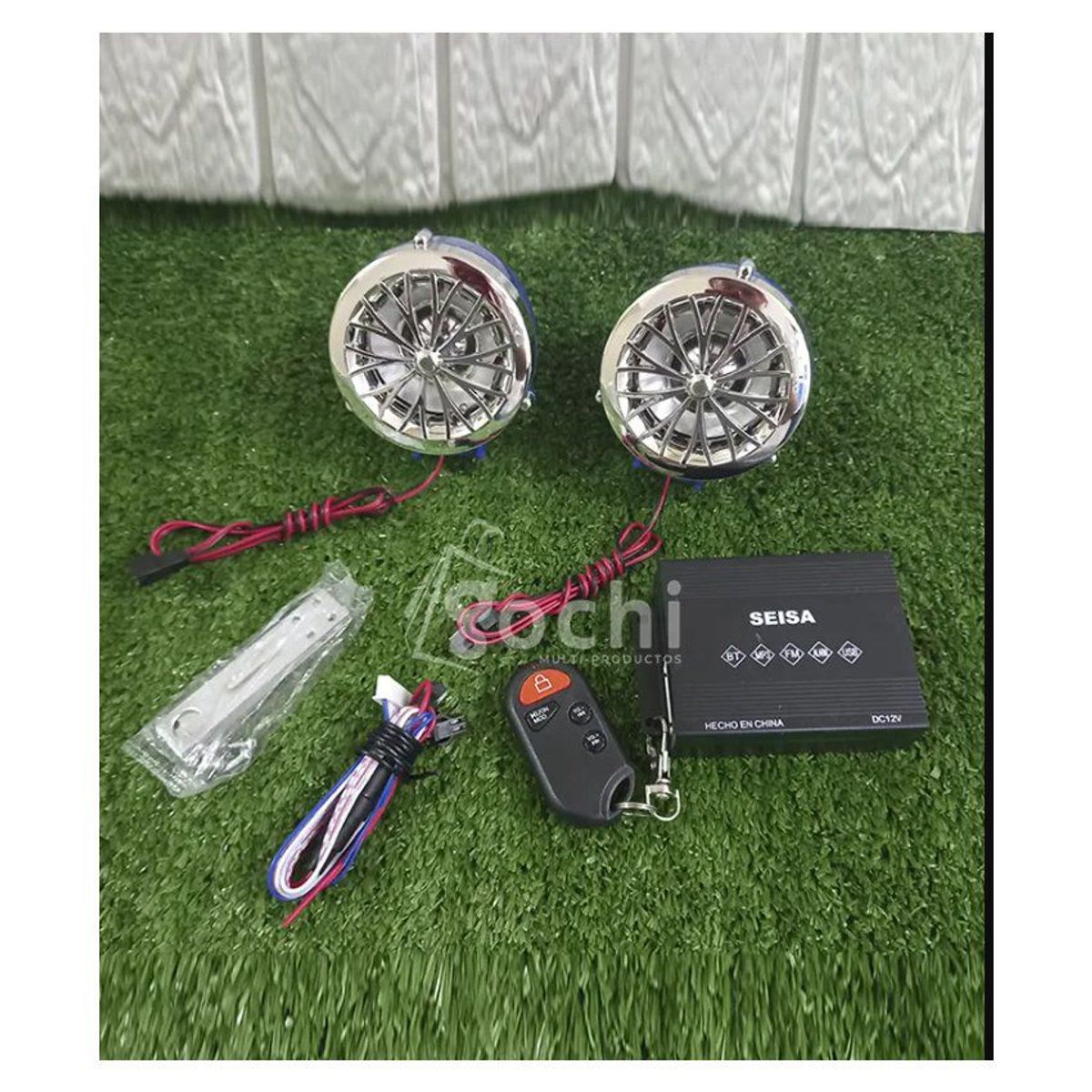 GENERICO - Kit parlante bocina bluetooth alarma moto con control remoto