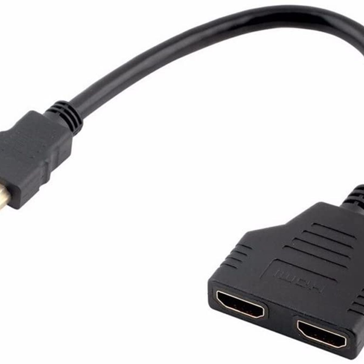GENERICO - Cable splitter hdmi miltiplicador x2 adaptador conecte 1 equipo 2 tv