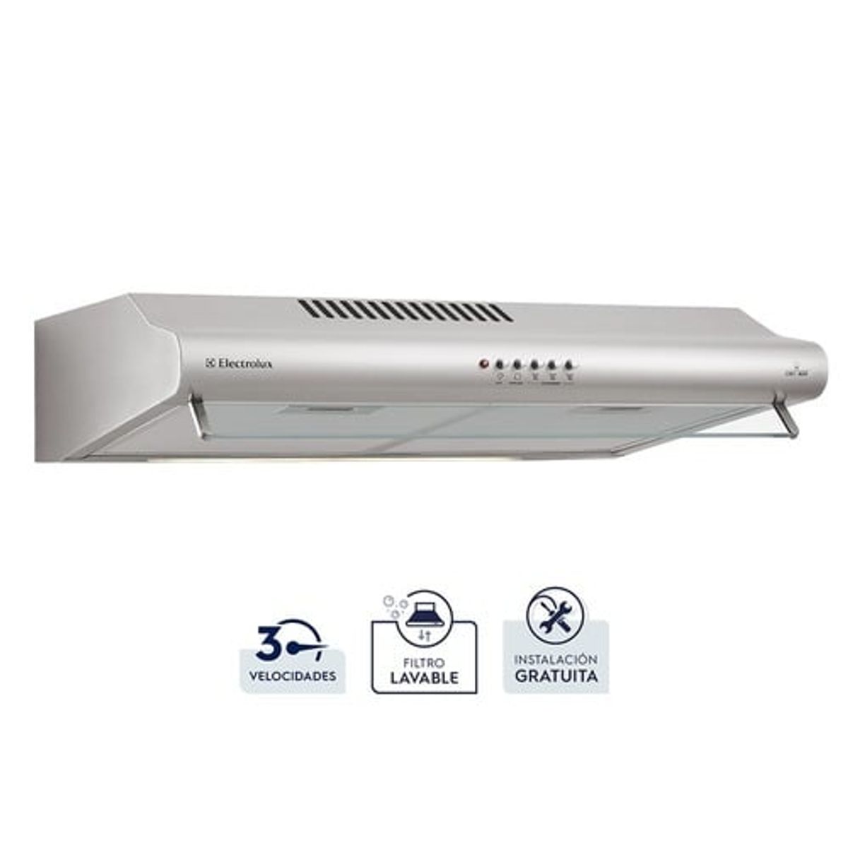 ELECTROLUX - Campana Empotrable Electrolux 60 cm Eléctrica Tradicional EJSE242TBIS