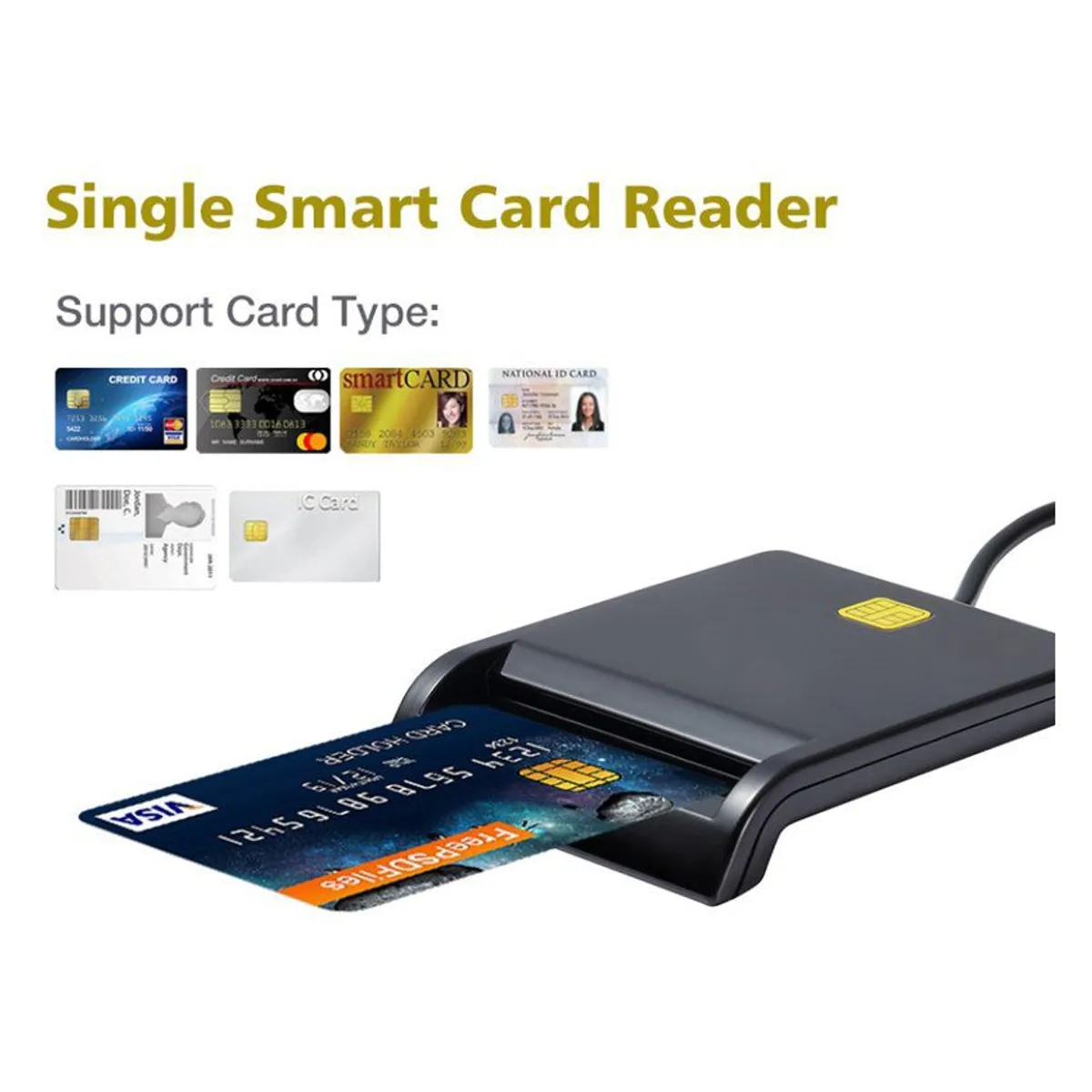 GENERICO - Lector dni smart card reader lector usb dni electronico tarjeta