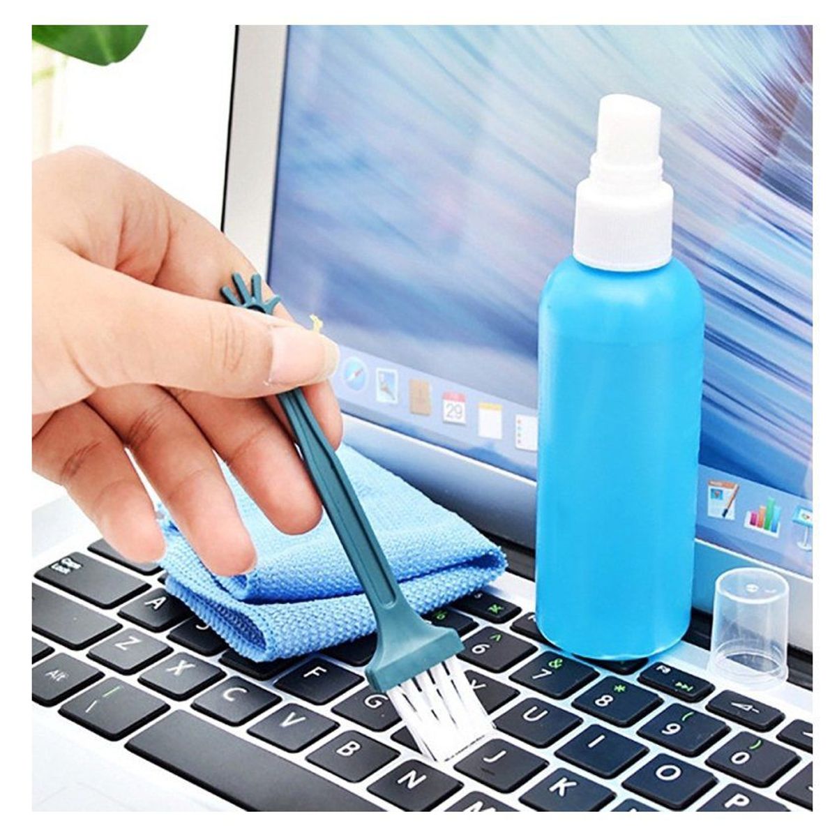 GENERICO - Combo 2 kit de limpieza para laptop 4 en 1 limpia monitor pc camara