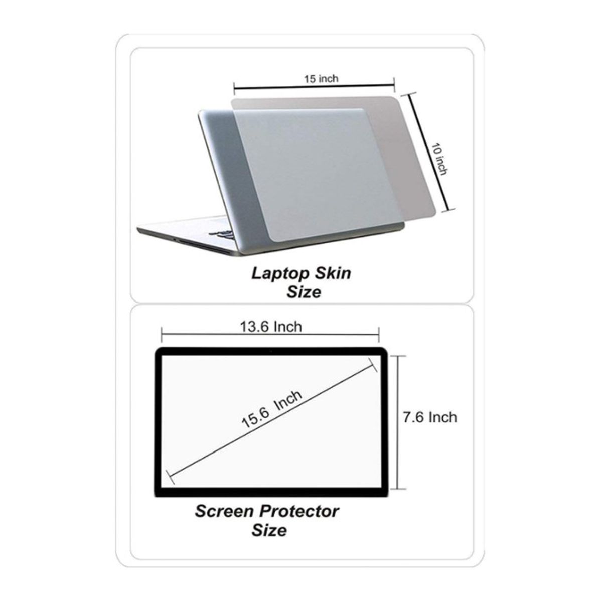 GENERICO - Combo protector de pantalla + teclado + skin para laptop 15.6 16