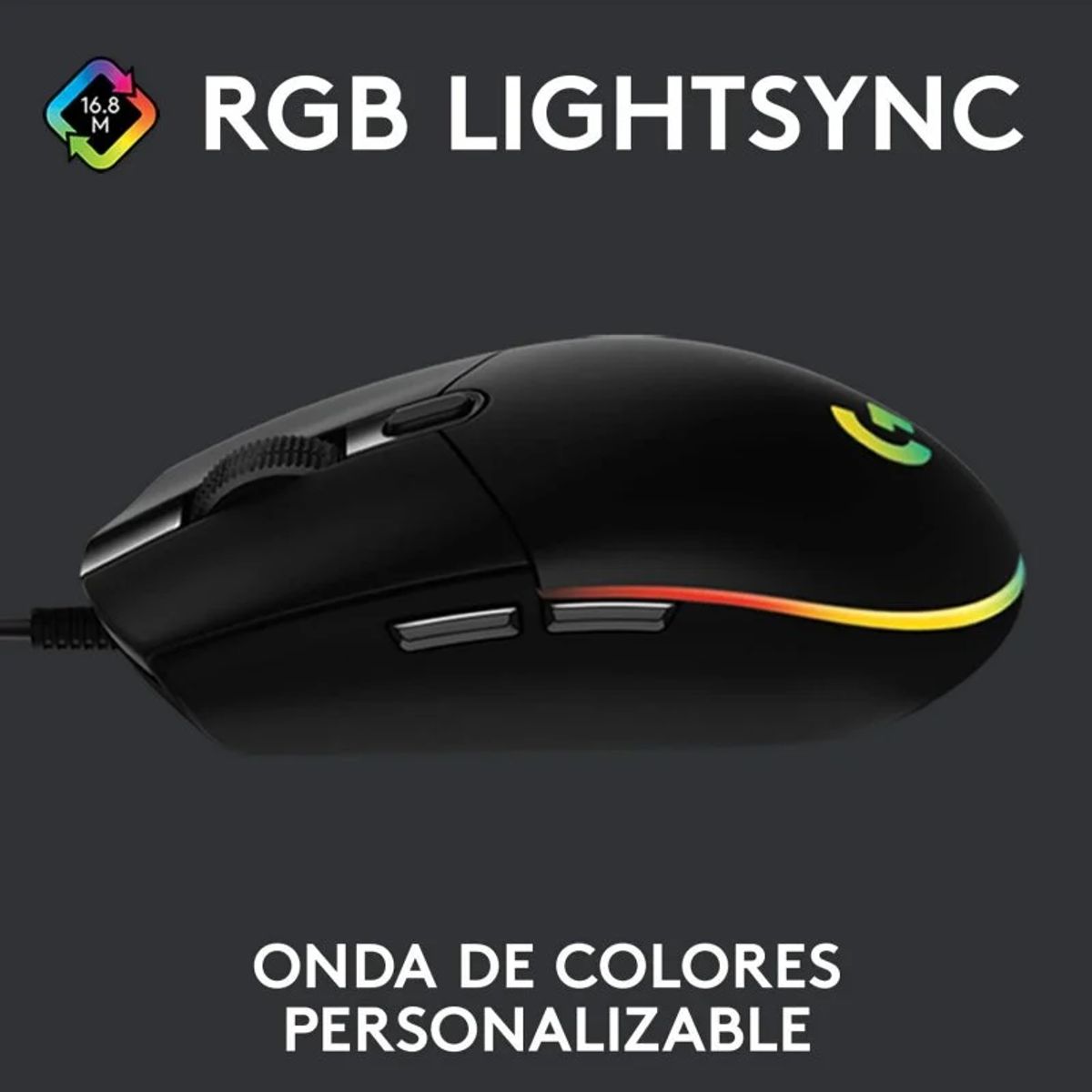 LOGITECH - Mouse Gamer Logitech G203 Rgb Negro