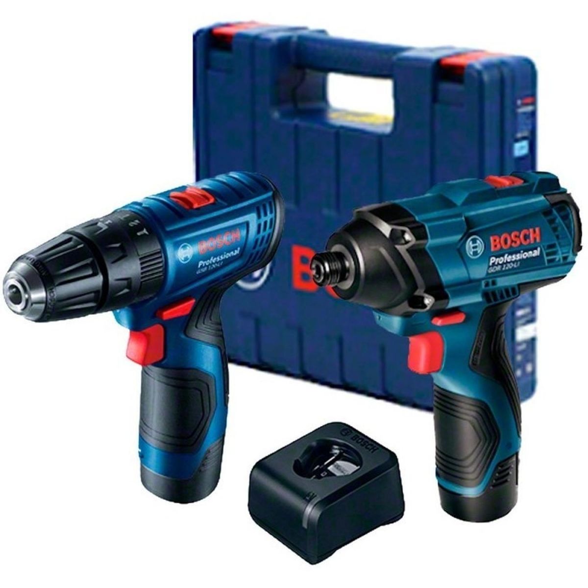 BOSCH - Atornillador Impacto 14 GDR 120-LI+Taladro 38 12V GSR 120-LI Bosch