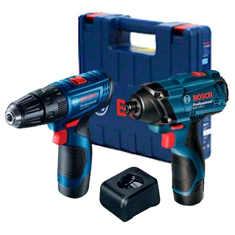BOSCH - Atornillador Impacto 14 GDR 120-LI+Taladro 38 12V GSR 120-LI Bosch