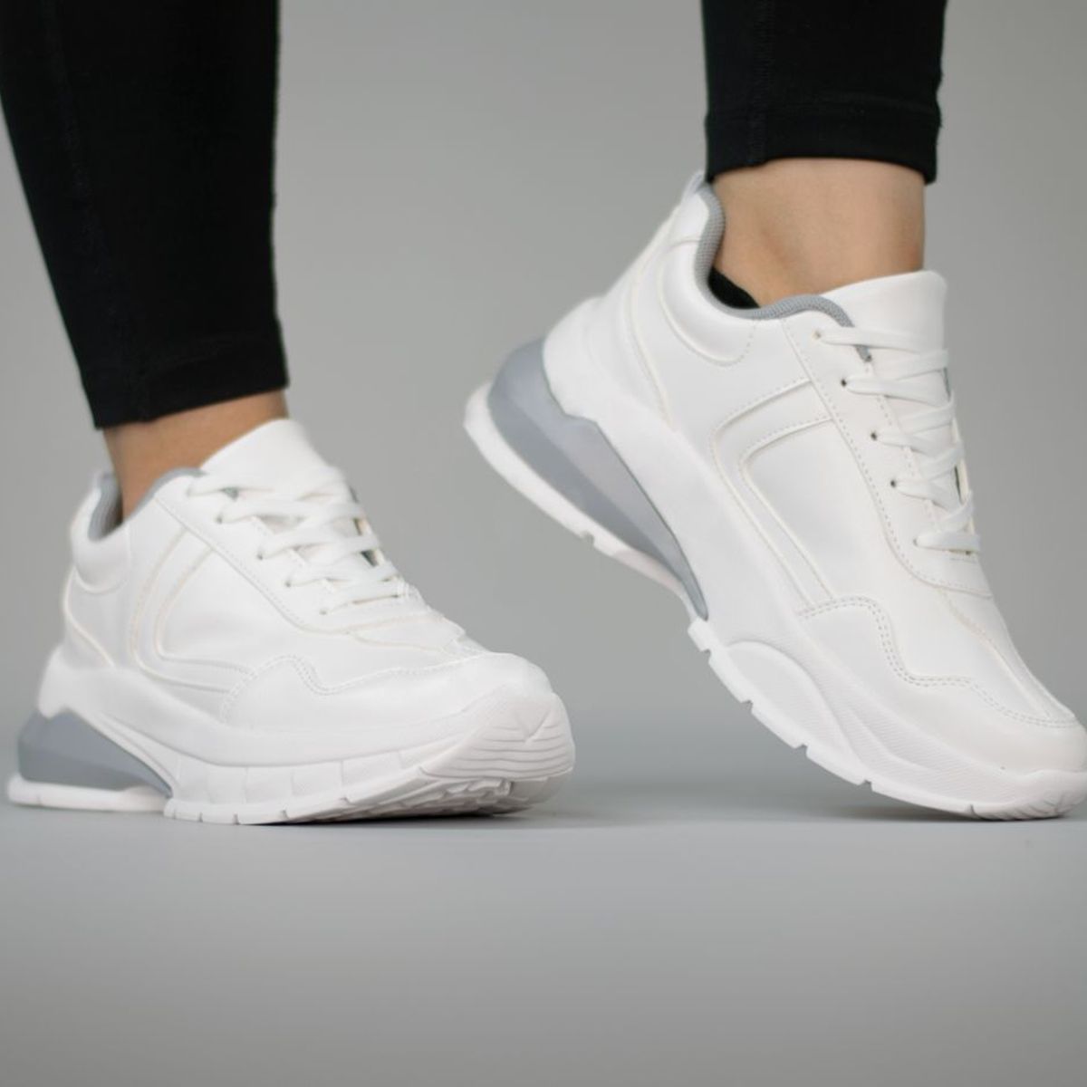 BASHIRA - Zapatilla Bashira Dallas White Horma Normal Plataforma Baja