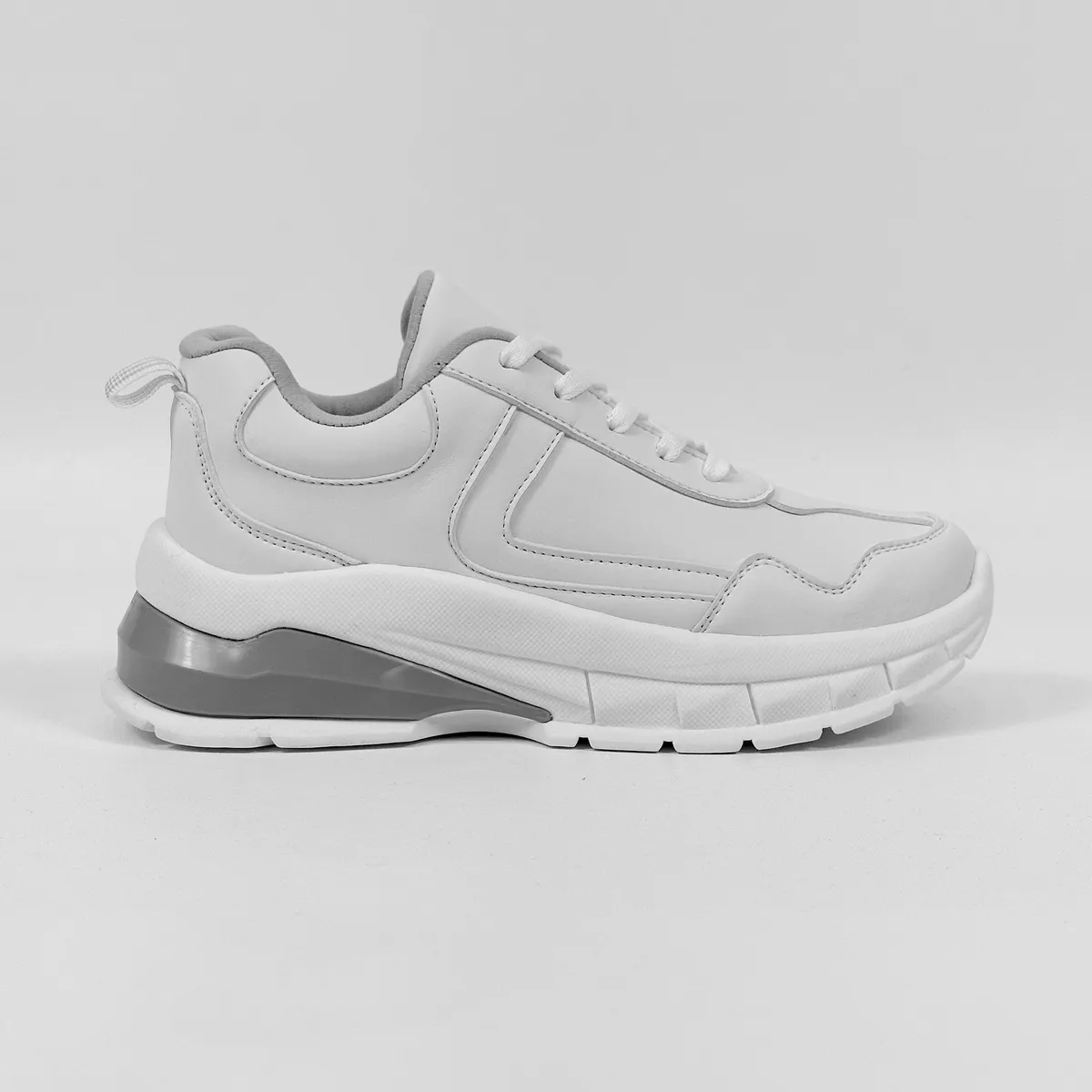 BASHIRA - Zapatilla Bashira Dallas White Horma Normal Plataforma Baja