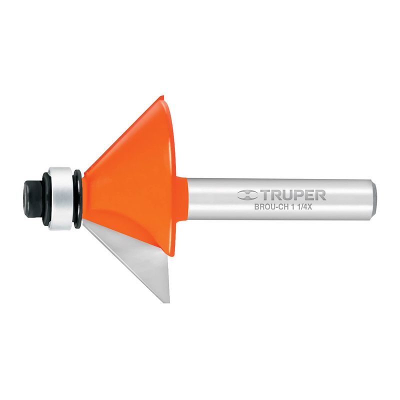 TRUPER - Fresa Chaflan 1- 14 con Rodaje Truper