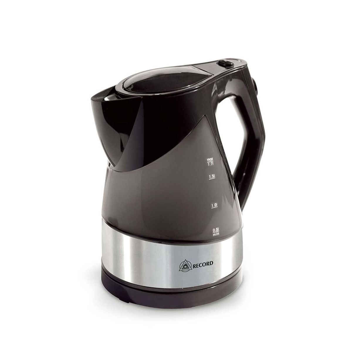 RECORD - Hervidor Eléctrico Inox 1.7L Record REC-INHAC100 Negro