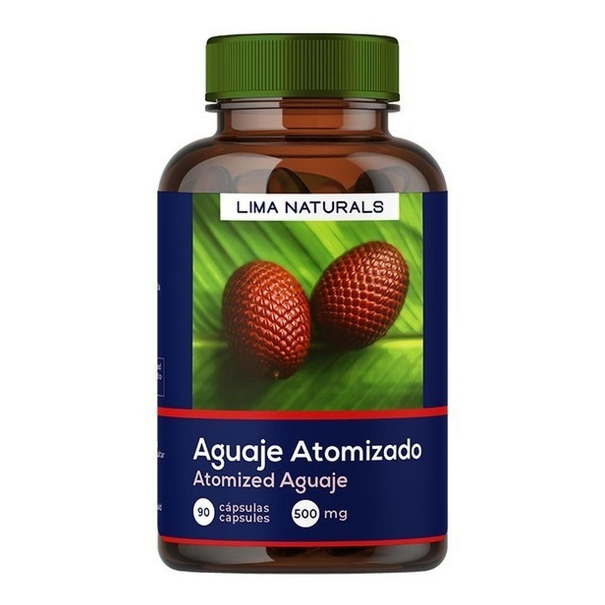LIMA NATURALS - 01 Frasco Aguaje Atomizado 90 Cápsulas Lima Naturals