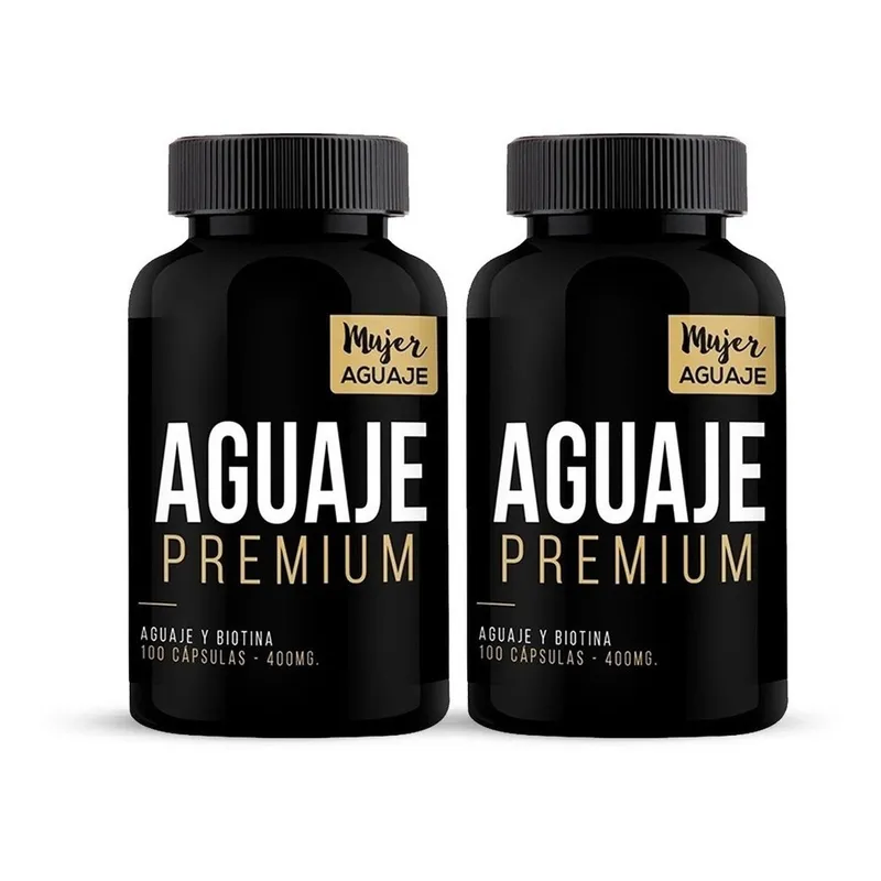 MUJER AGUAJE - Pack 02 Frascos Aguaje Premium Mujer Aguaje 100 Capsulas