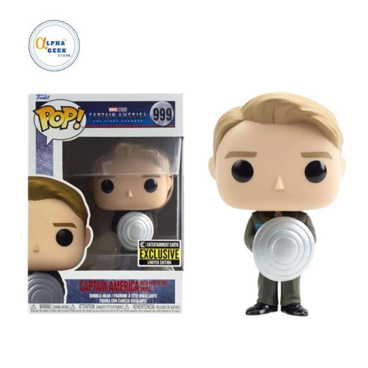 FUNKO - Funko Pop Marvel - Capitan America w Shield EE Exclusive
