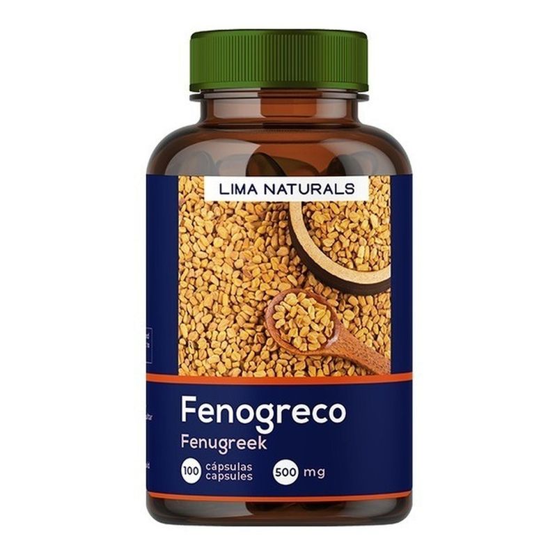 LIMA NATURALS - 01 Frasco Fenogreco Lima Naturals 100 Capsulas