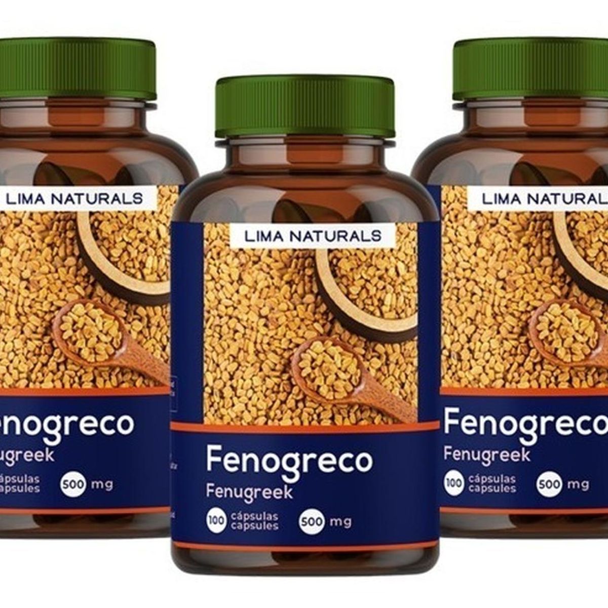 LIMA NATURALS - Pack De 03 Frascos De Fenogreco