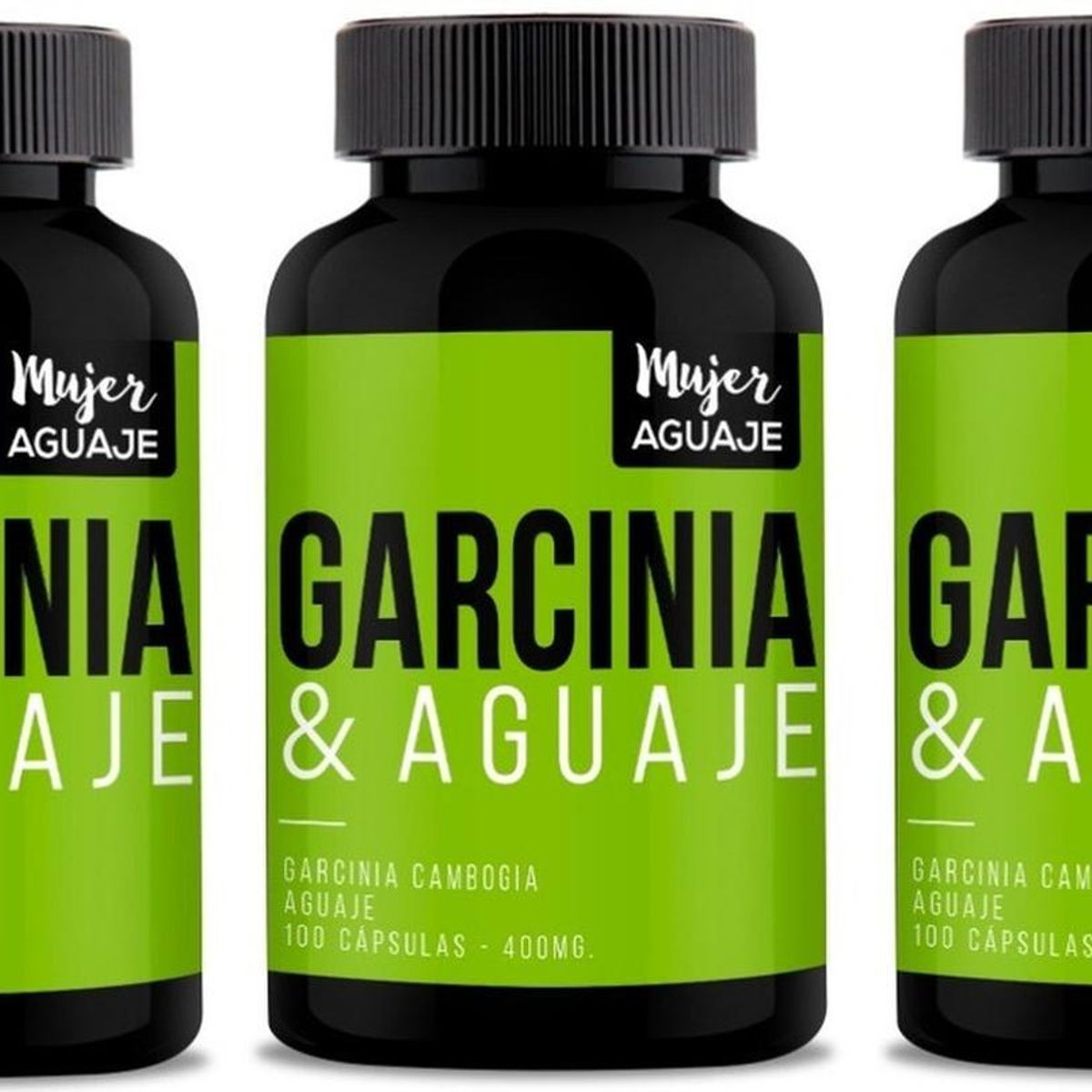 MUJER AGUAJE - Pack 03 Frascos Garcinia&Aguaje 100 Capsulas Mujer Aguaje