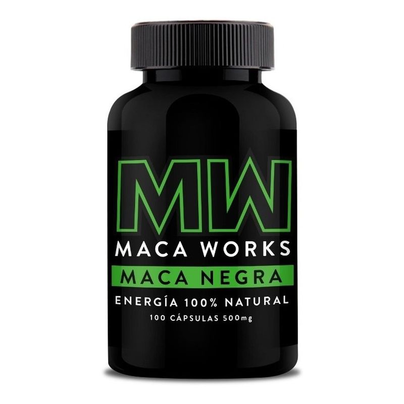 MACA WORKS - 01 Frasco Maca Negra Maca Works 100 Capsulas