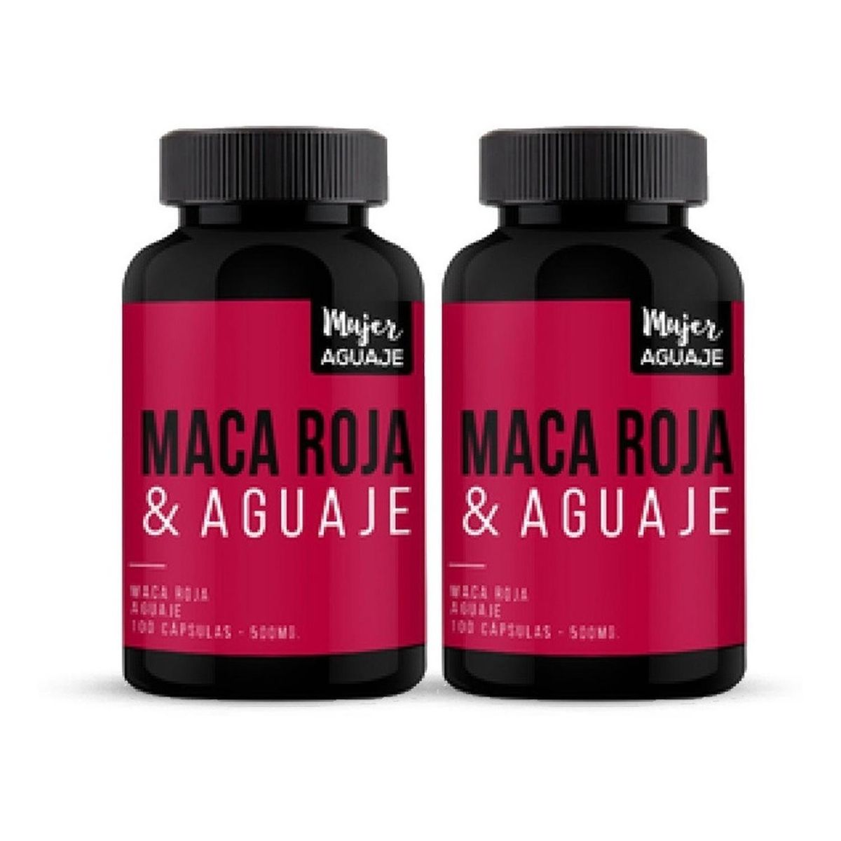MUJER AGUAJE - Pack 02 Frascos Maca Roja & Aguaje Mujer Aguaje 100 Capsulas